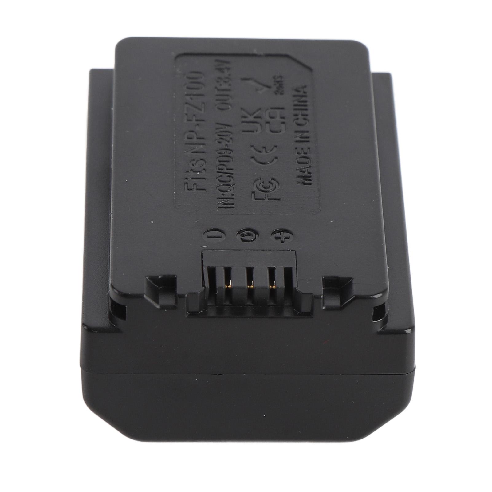 Тип C для NP FZ100 Dummy Battery Утолщенный медный сердечник USB C Кабель питания для NP FZ100 Dummy