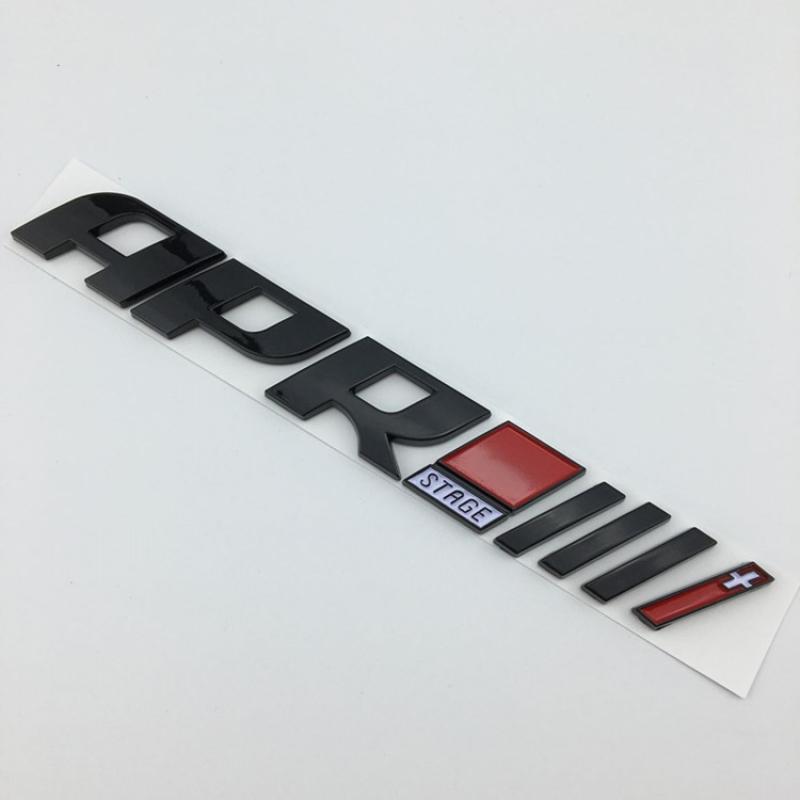 1 шт. ABS APR STAGE 1+ 2+ 3+ гоночные значки, сумки APR STARGE 1 2 3 Plus 3D наклейки для автомобиля гольф автомобильный Стайлинг чёрный