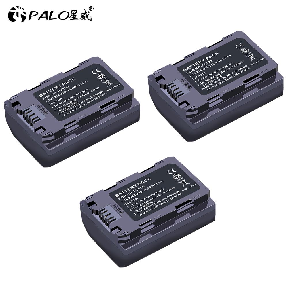PALO 3 шт. NP-FZ100 NPFZ100 NP FZ100 NP FZ100 аккумулятор для Sony NP-FZ100, BC-QZ1, Sony a9, a7R III, a7 III, ILCE-9